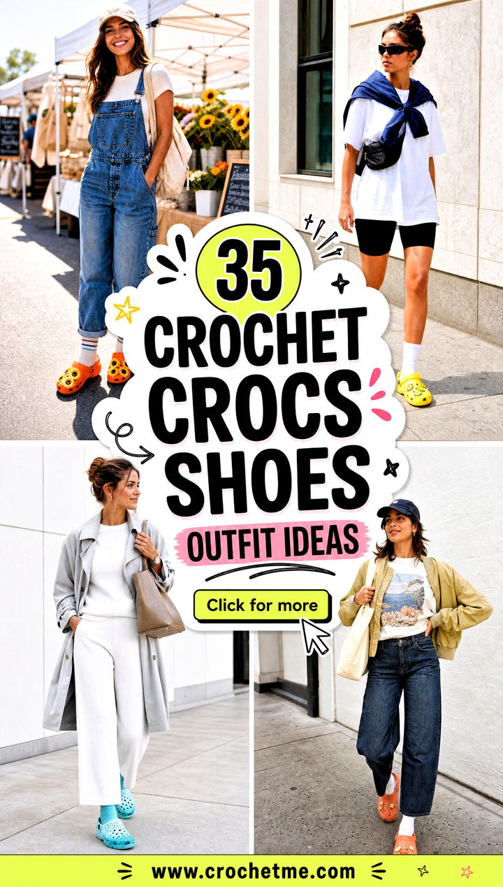35 crochet crocs shoes outfit ideas - 35 crochet crocs shoes outfit ideas
