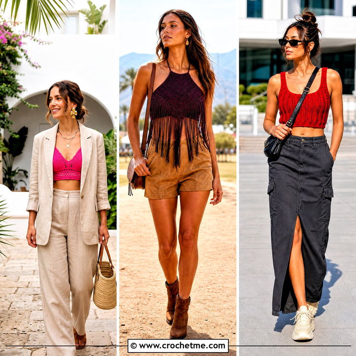 35 Crochet Crop Top Outfit Ideas for Effortless Summer Style
