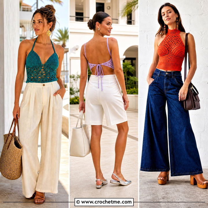 35 Crochet Cups Top Outfit Ideas for Effortless Summer Style