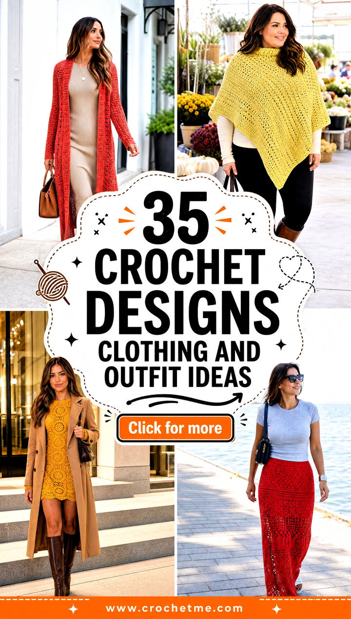 35 crochet designs clothing and outfit ideas - 35 crochet designs clothing and outfit ideas