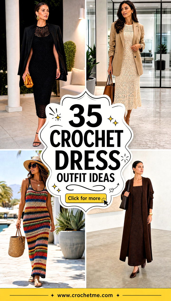 35 crochet dress outfit ideas - 35 crochet dress outfit ideas