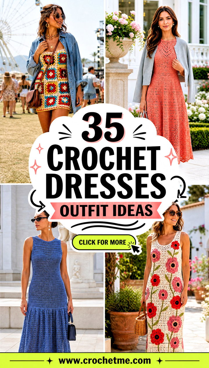 35 crochet dresses outfit ideas - 35 crochet dresses outfit ideas