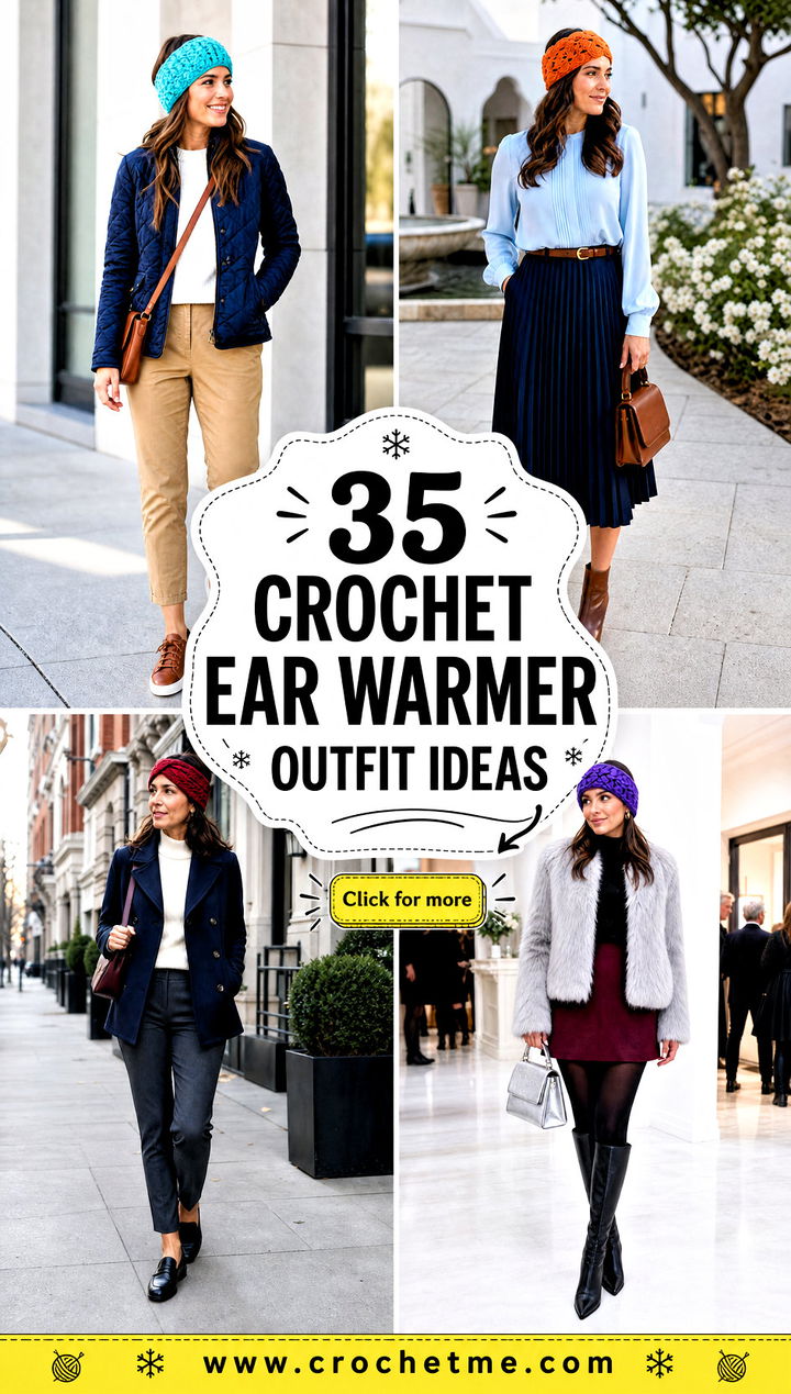 35 crochet ear warmer outfit ideas - 35 crochet ear warmer outfit ideas