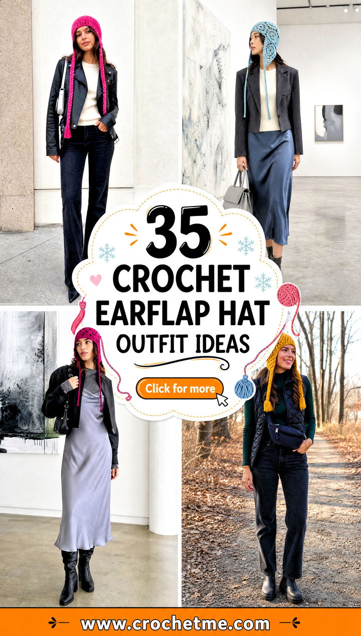 35 crochet earflap hat outfit ideas - 35 crochet earflap hat outfit ideas