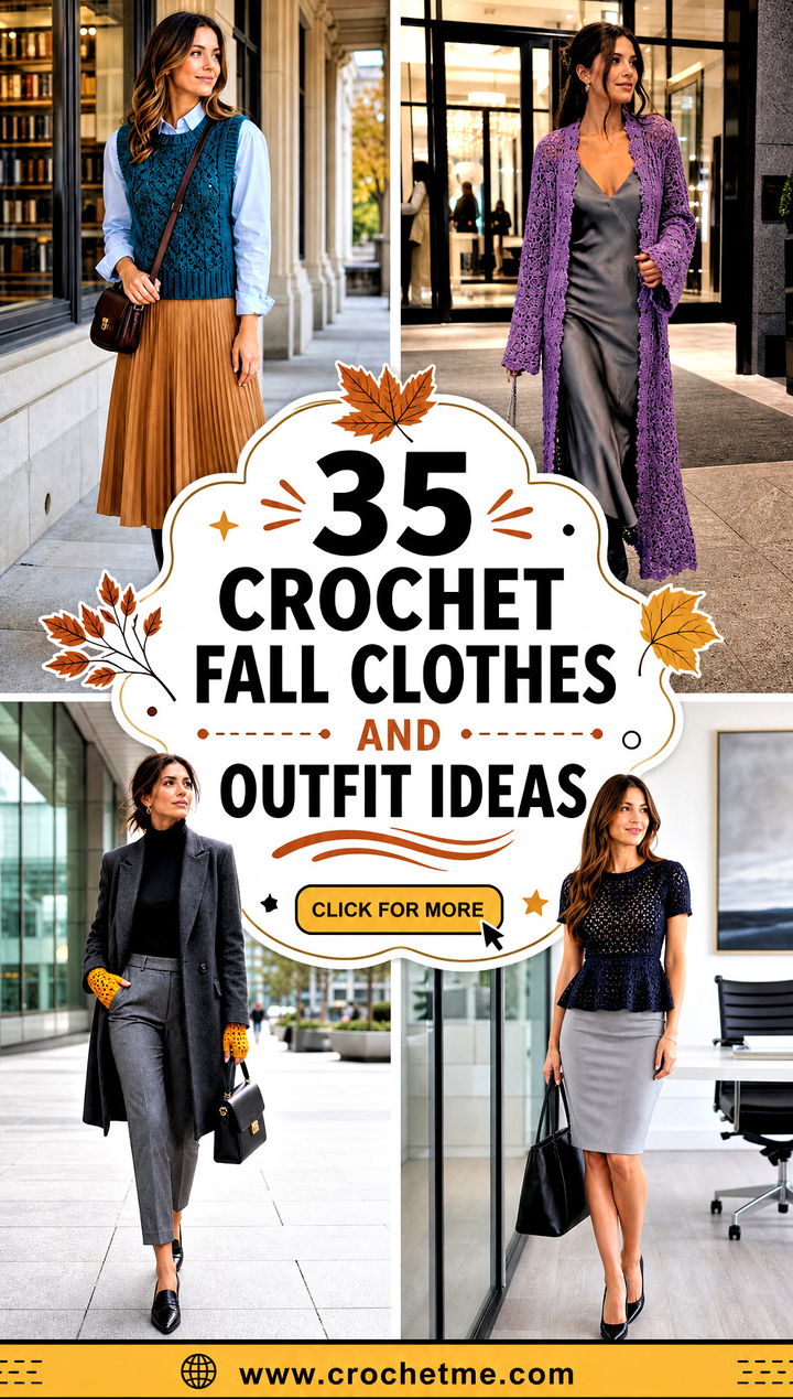 35 crochet fall clothes and outfit ideas - 35 crochet fall clothes and outfit ideas
