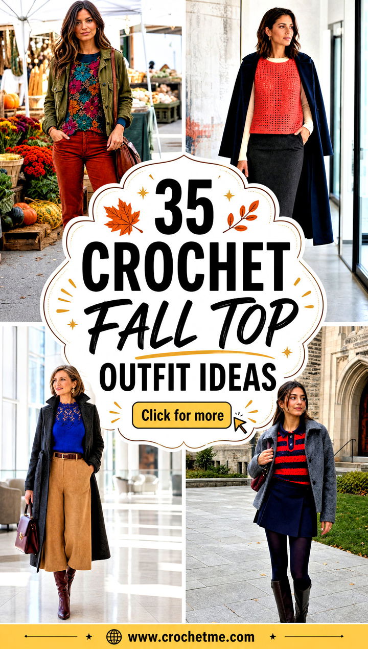 35 crochet fall top outfit ideas - 35 crochet fall top outfit ideas