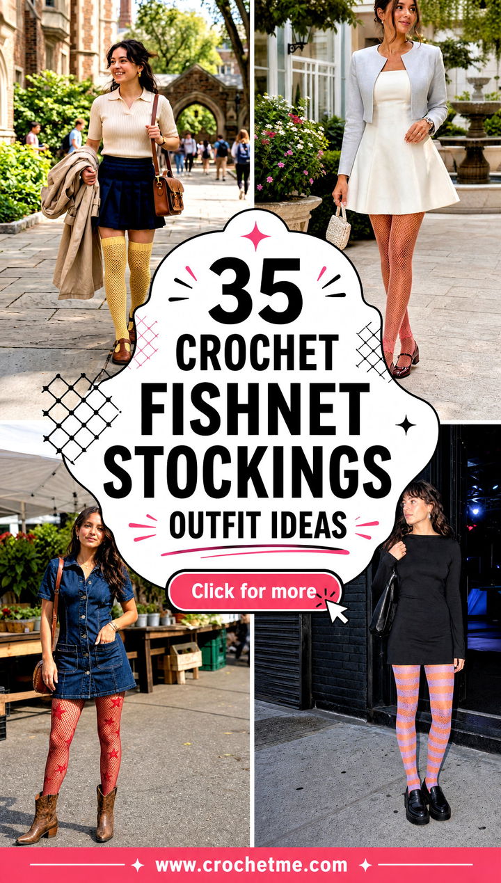 35 crochet fishnet stockings outfit ideas - 35 crochet fishnet stockings outfit ideas