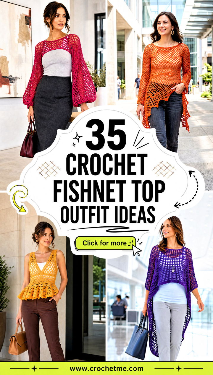 35 crochet fishnet top outfit ideas - 35 crochet fishnet top outfit ideas
