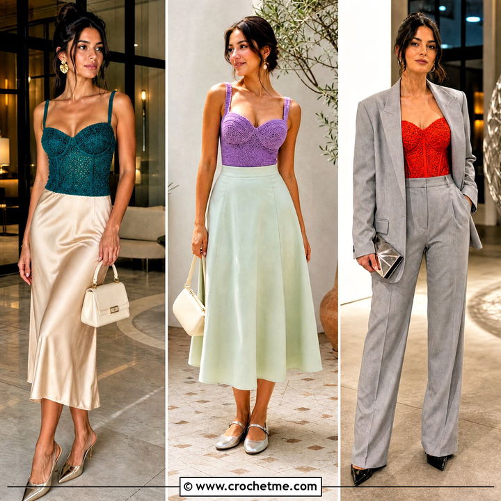 35 Crochet Fitted Top Outfit Ideas for Flattering Style