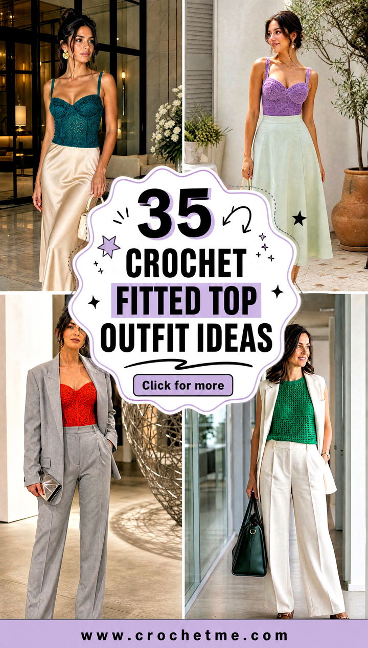 35 crochet fitted top outfit ideas - 35 crochet fitted top outfit ideas