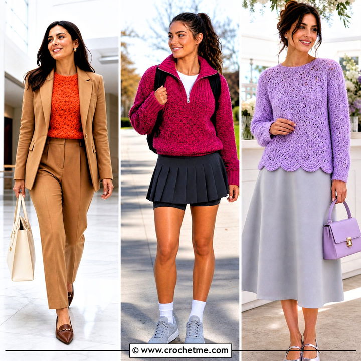 35 Crochet Fluffy Sweater Outfit Ideas for Cozy Winter Looks