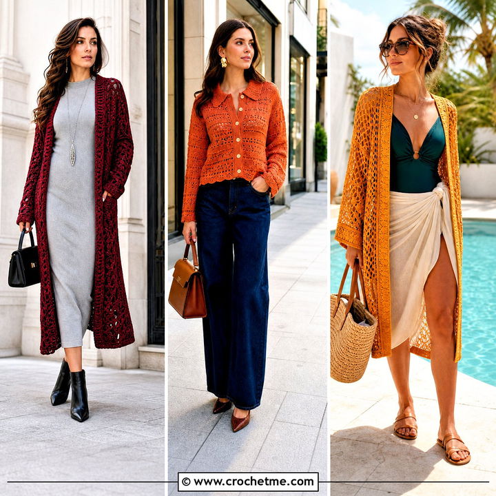35 Crochet Folklore Cardigan Outfit Ideas for Cozy Layering