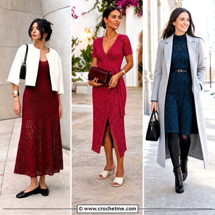 35 Crochet Frock Outfit Ideas for Charming Feminine Style