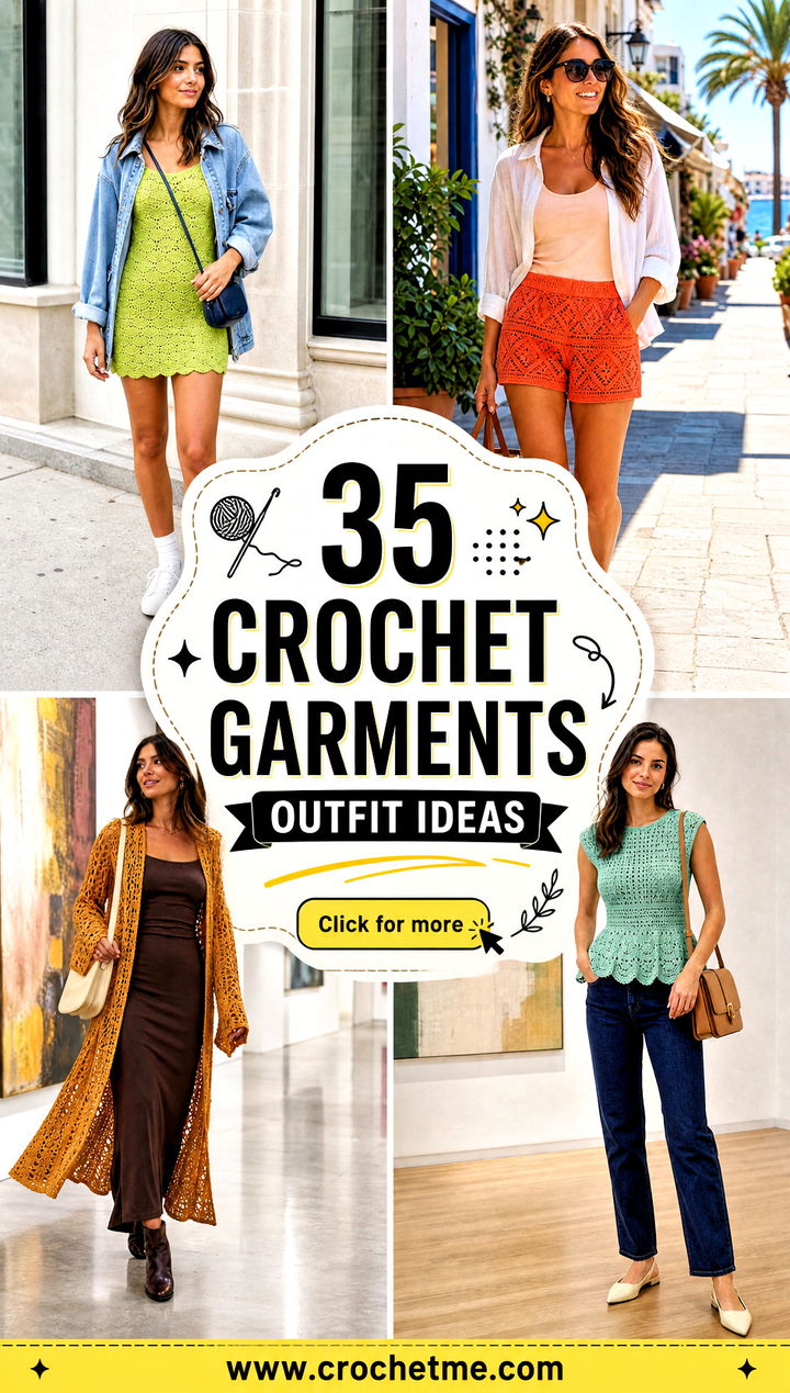 35 crochet garments outfit ideas - 35 crochet garments outfit ideas