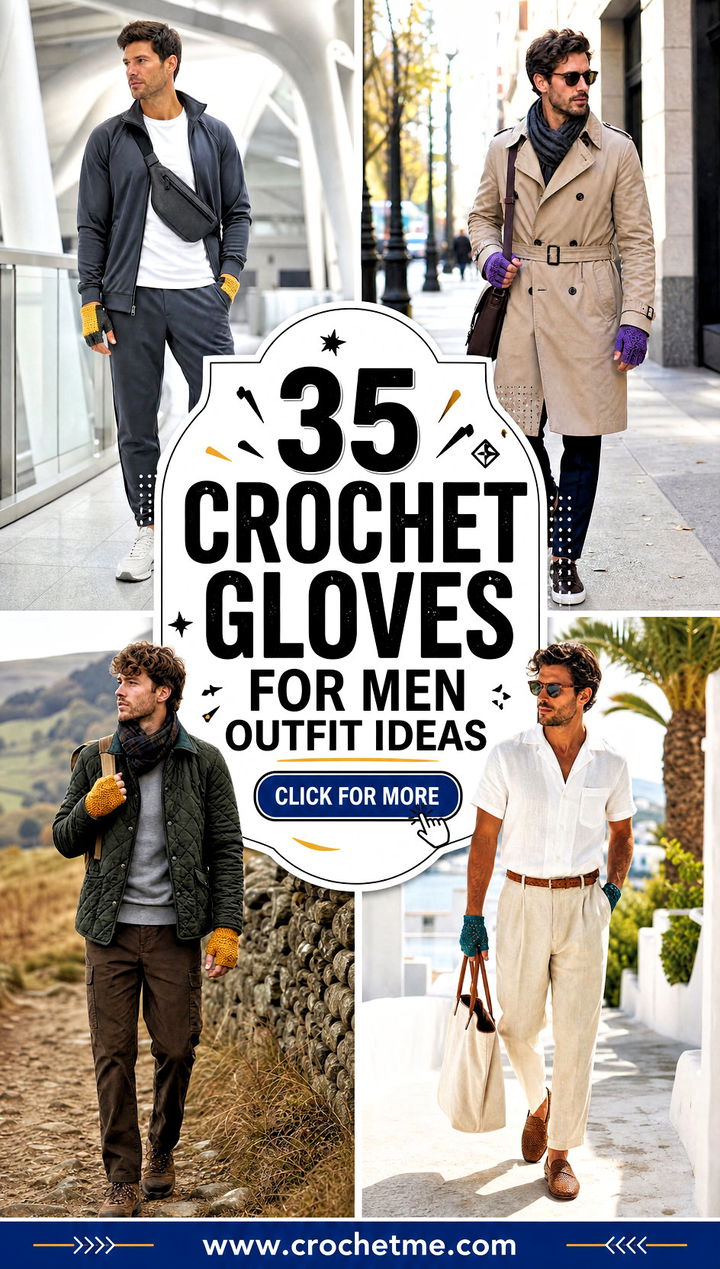 35 crochet gloves for men outfit ideas - 35 crochet gloves for men outfit ideas