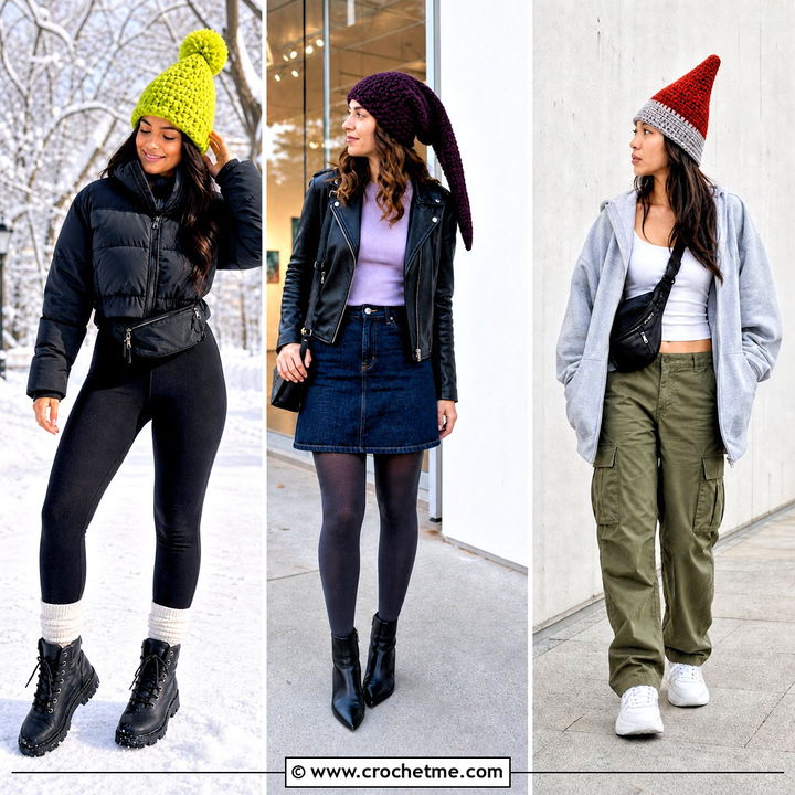 35 Crochet Gnome Hat Outfit Ideas for Whimsical Winter Looks