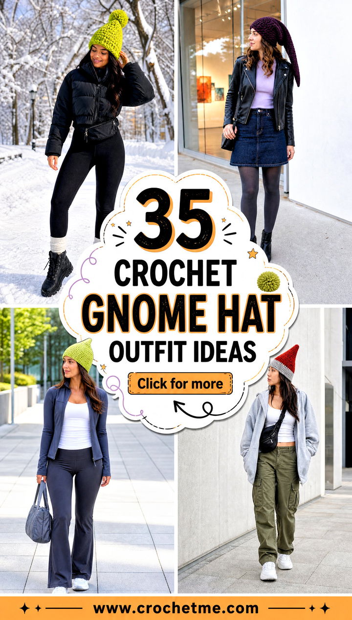 35 crochet gnome hat outfit ideas - 35 crochet gnome hat outfit ideas