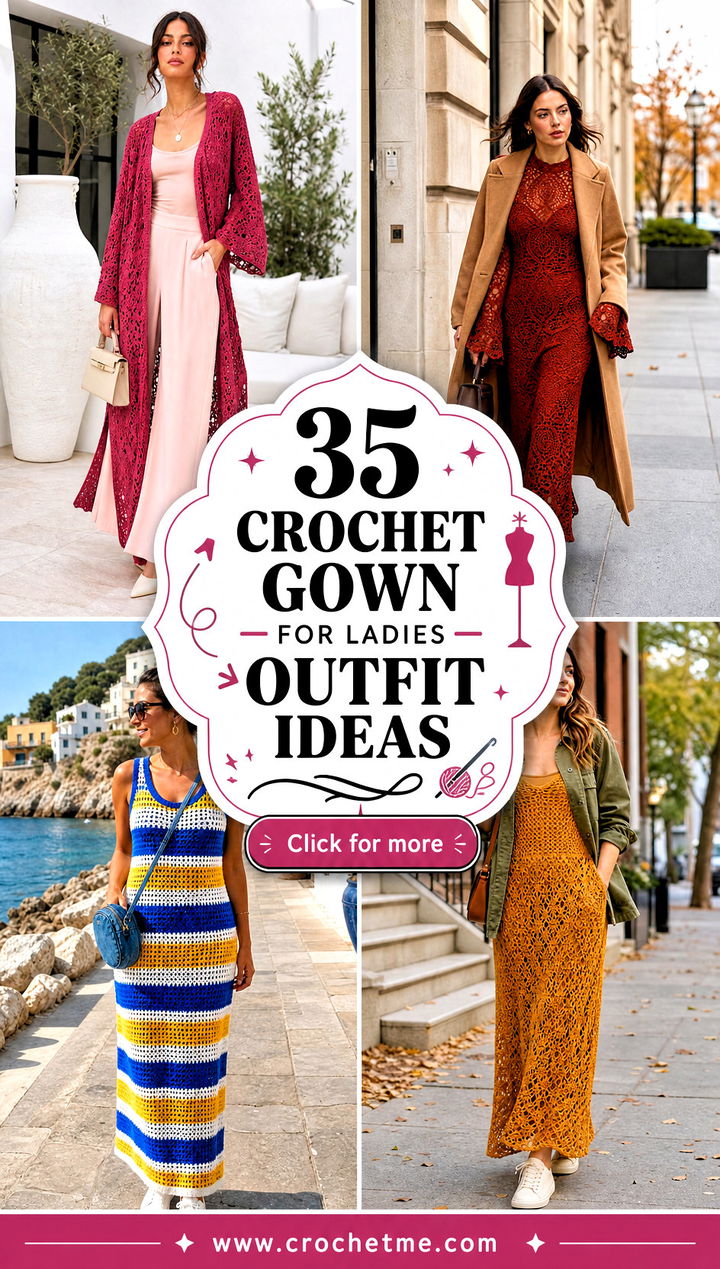 35 crochet gown for ladies outfit ideas - 35 crochet gown for ladies outfit ideas