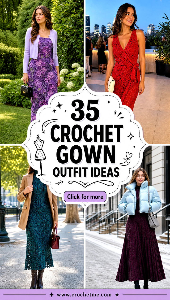 35 crochet gown outfit ideas - 35 crochet gown outfit ideas
