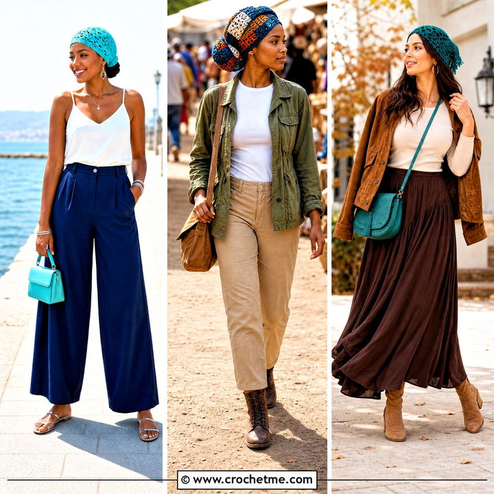 35 Crochet Hair Wrap Outfit Ideas for Chic Summer Looks