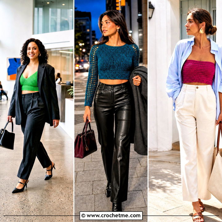 35 Crochet Half Top Outfit Ideas for Cute Summer Layering