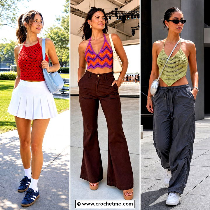 35 Crochet Halter Neck Top Outfit Ideas for Summer Style