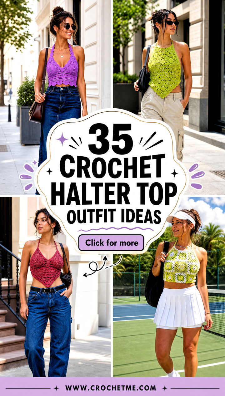 35 crochet halter top outfit ideas - 35 crochet halter top outfit ideas