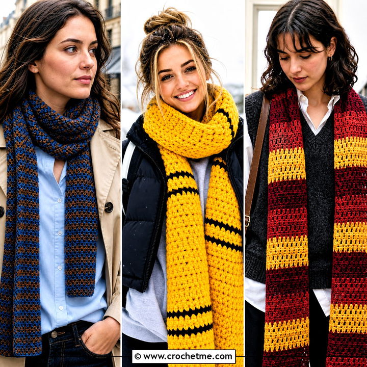 35 Crochet Harry Potter Scarf Outfit Ideas for Magical Style