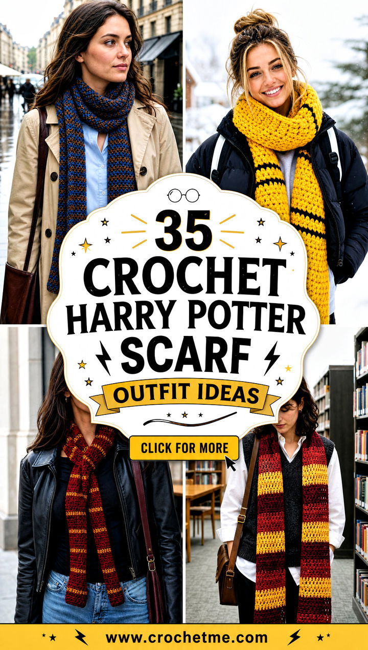 35 crochet harry potter scarf outfit ideas - 35 crochet harry potter scarf outfit ideas