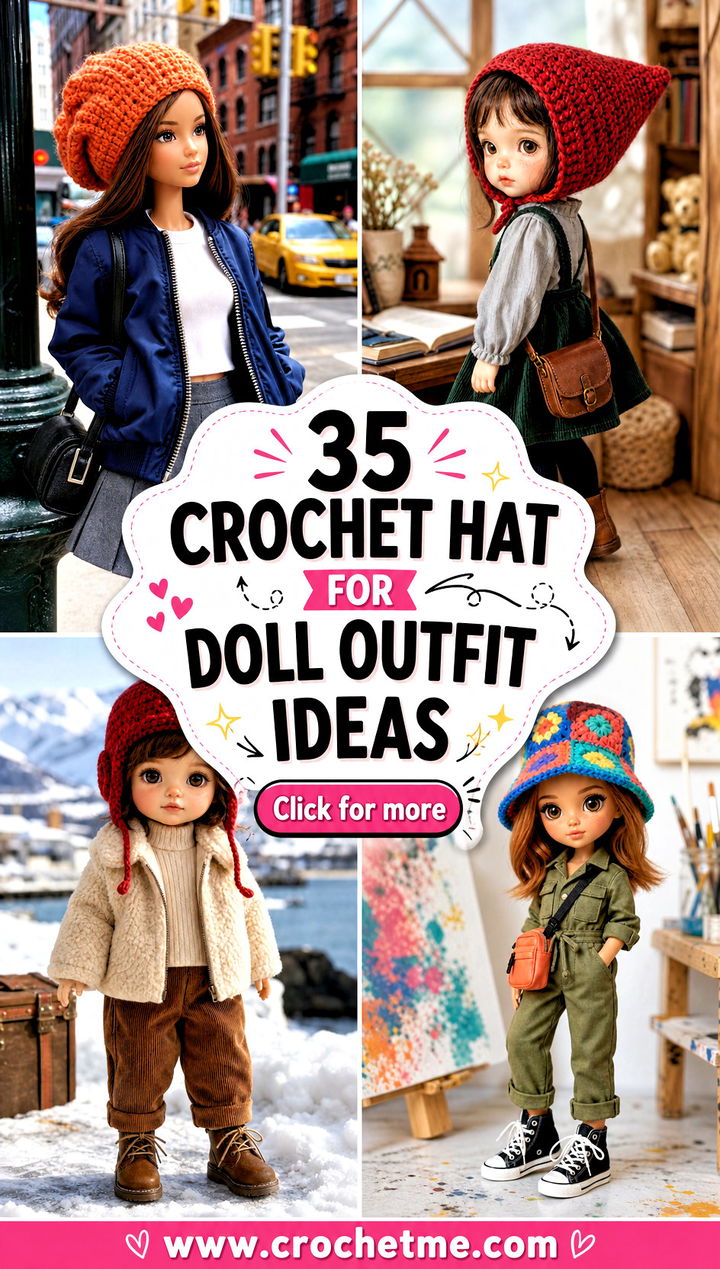 35 crochet hat for doll outfit ideas - 35 crochet hat for doll outfit ideas