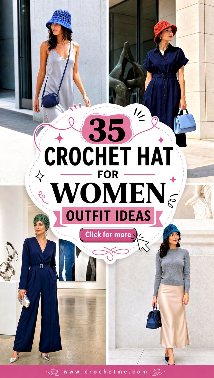 35 crochet hat for women outfit ideas - 35 crochet hat for women outfit ideas