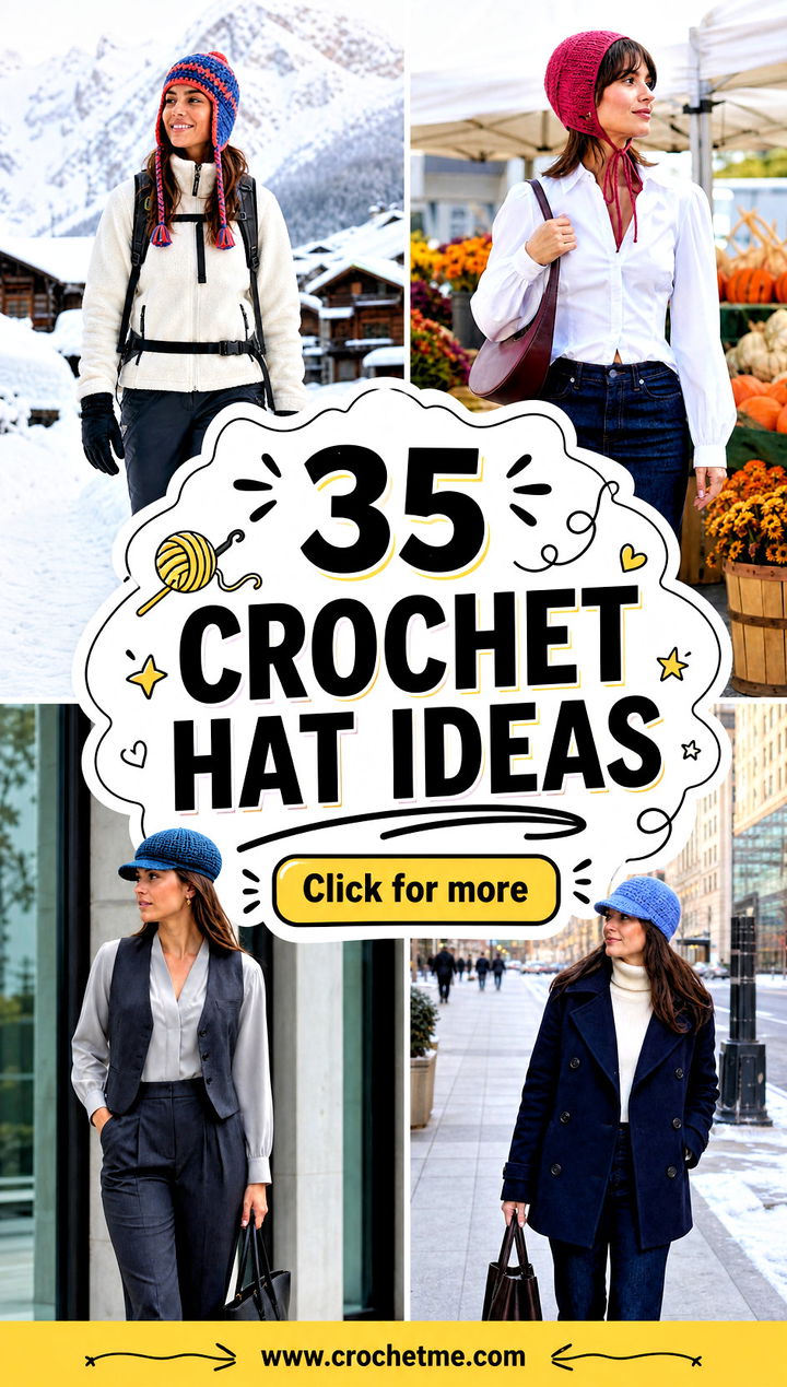 35 crochet hat ideas - 35 crochet hat ideas