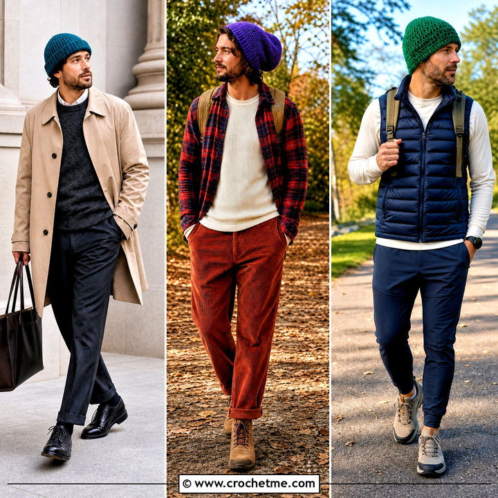 35 Crochet Hat Men Outfit Ideas for Rugged Winter Style