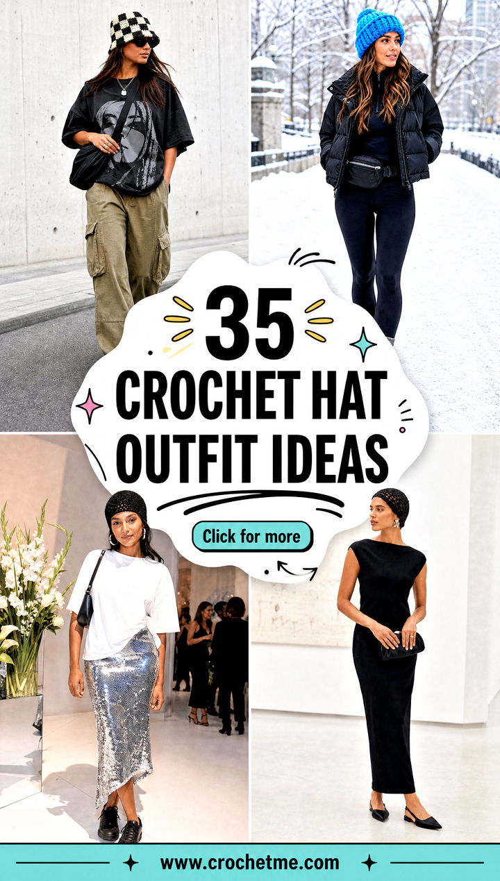 35 crochet hat outfit ideas - 35 crochet hat outfit ideas