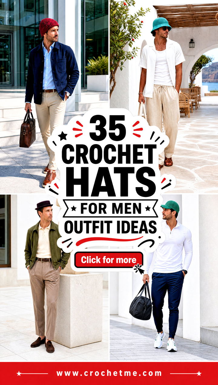 35 crochet hats for men outfit ideas - 35 crochet hats for men outfit ideas