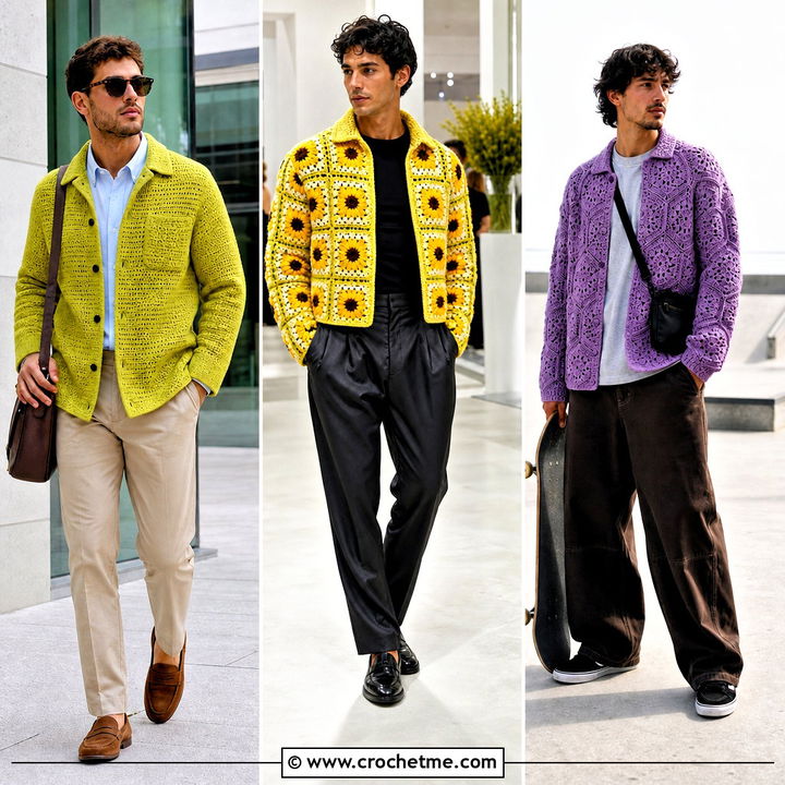 35 Crochet Jacket for Men Outfit Ideas: Fresh Winter Looks