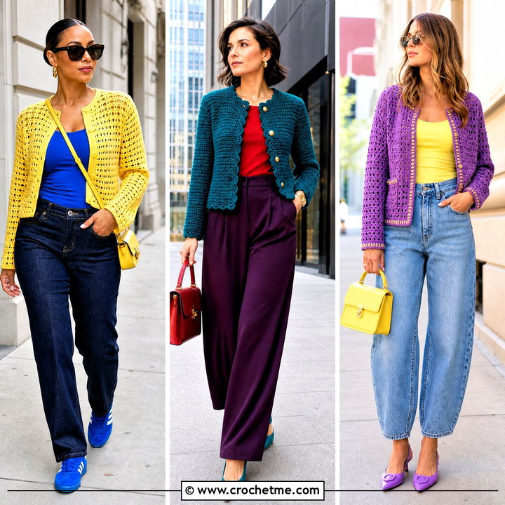 35 Crochet Jacket Outfit Ideas for Chic Layered Looks Now