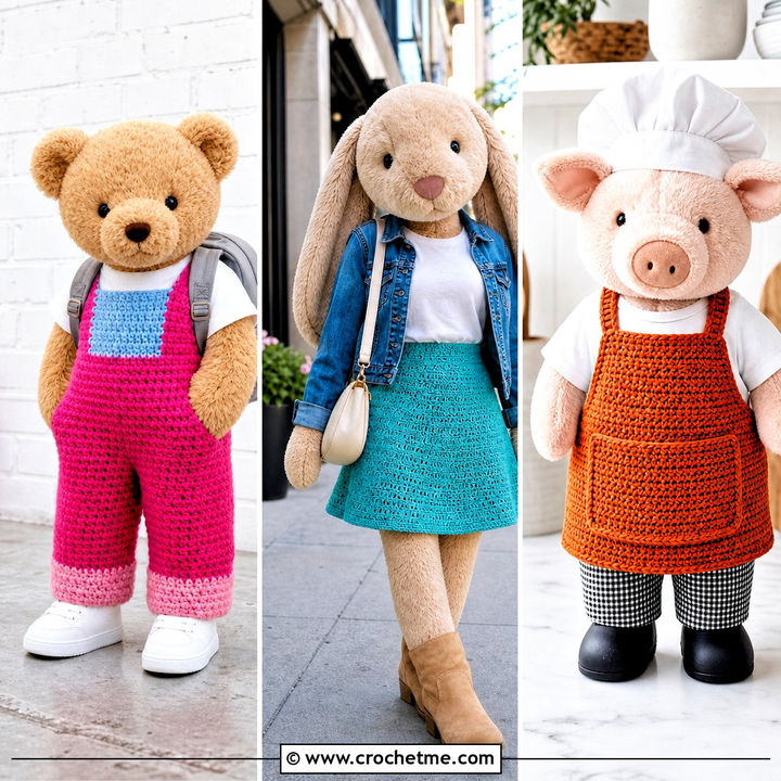 35 Crochet Jellycat Clothes and Outfit Ideas for Cute Dolls