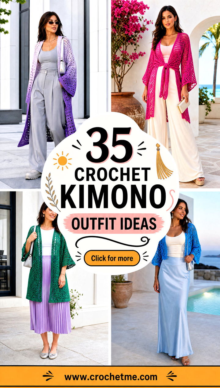 35 crochet kimono outfit ideas - 35 crochet kimono outfit ideas
