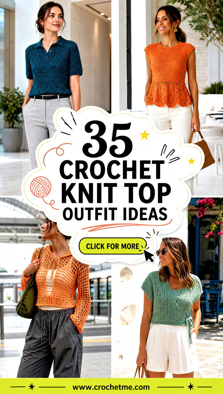 35 crochet knit top outfit ideas - 35 crochet knit top outfit ideas