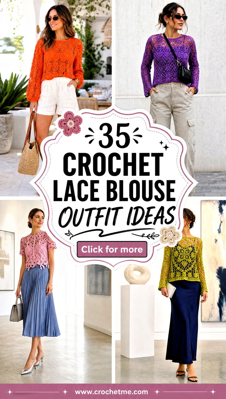 35 crochet lace blouse outfit ideas - 35 crochet lace blouse outfit ideas