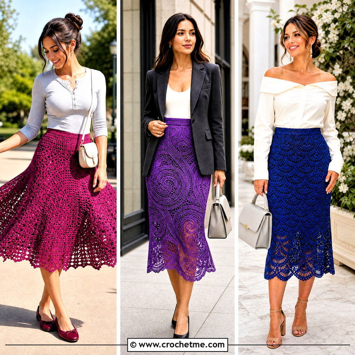 35 Crochet Lace Skirt Outfit Ideas for Chic Summer Style