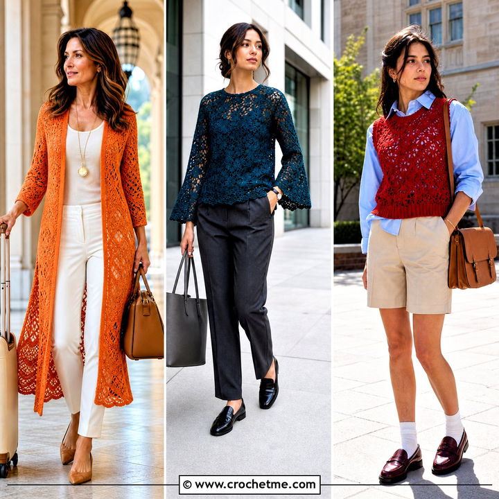 35 Crochet Lace Sweater Outfit Ideas for Cozy-Chic Style