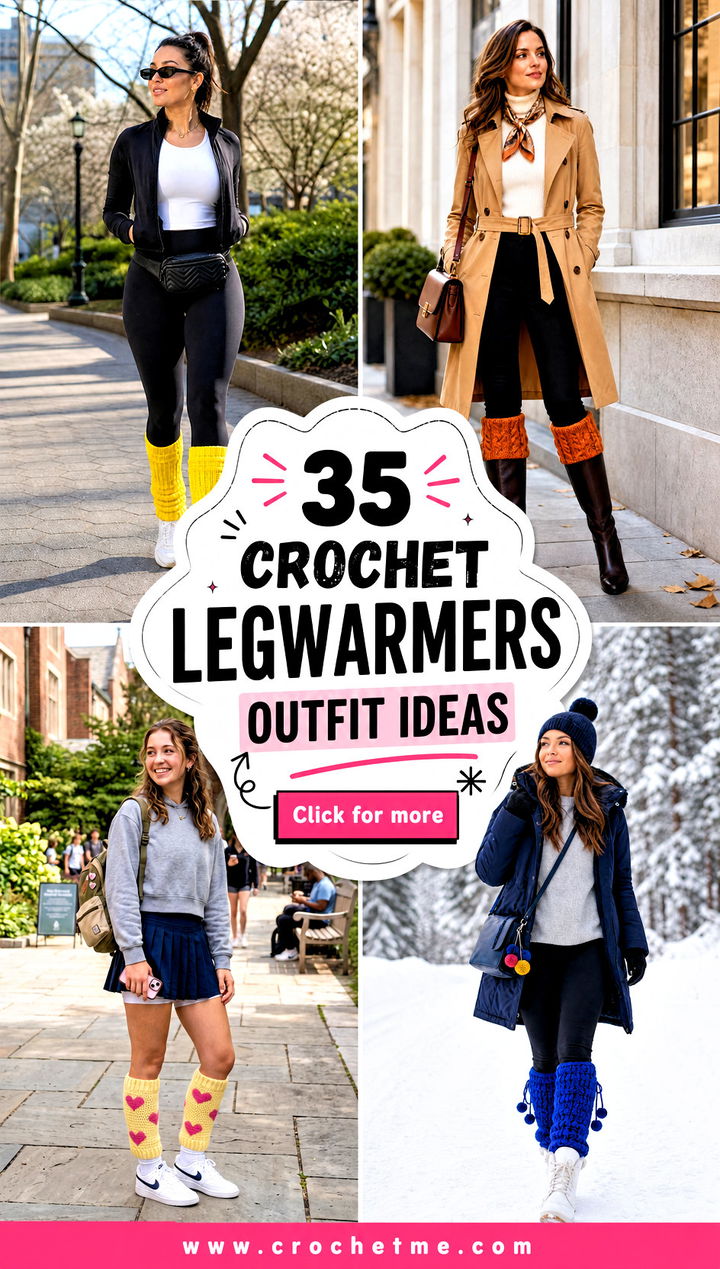 35 crochet legwarmers outfit ideas - 35 crochet legwarmers outfit ideas