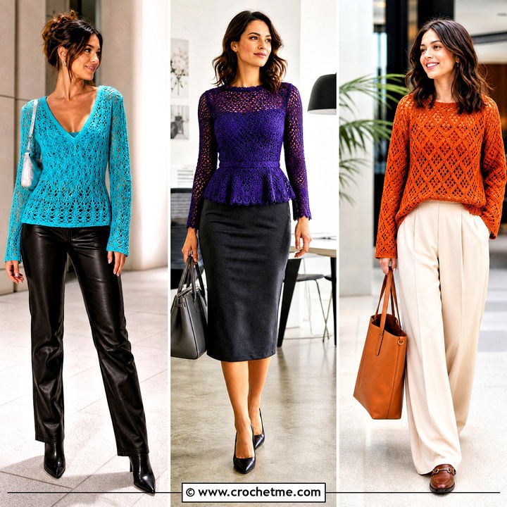 35 Crochet Long Sleeve Top Outfit Ideas for Stylish Layering