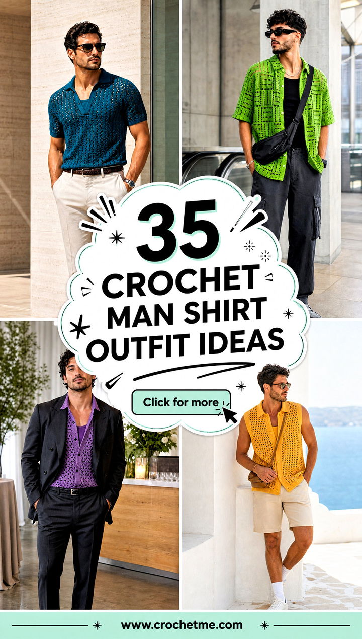 35 crochet man shirt outfit ideas - 35 crochet man shirt outfit ideas
