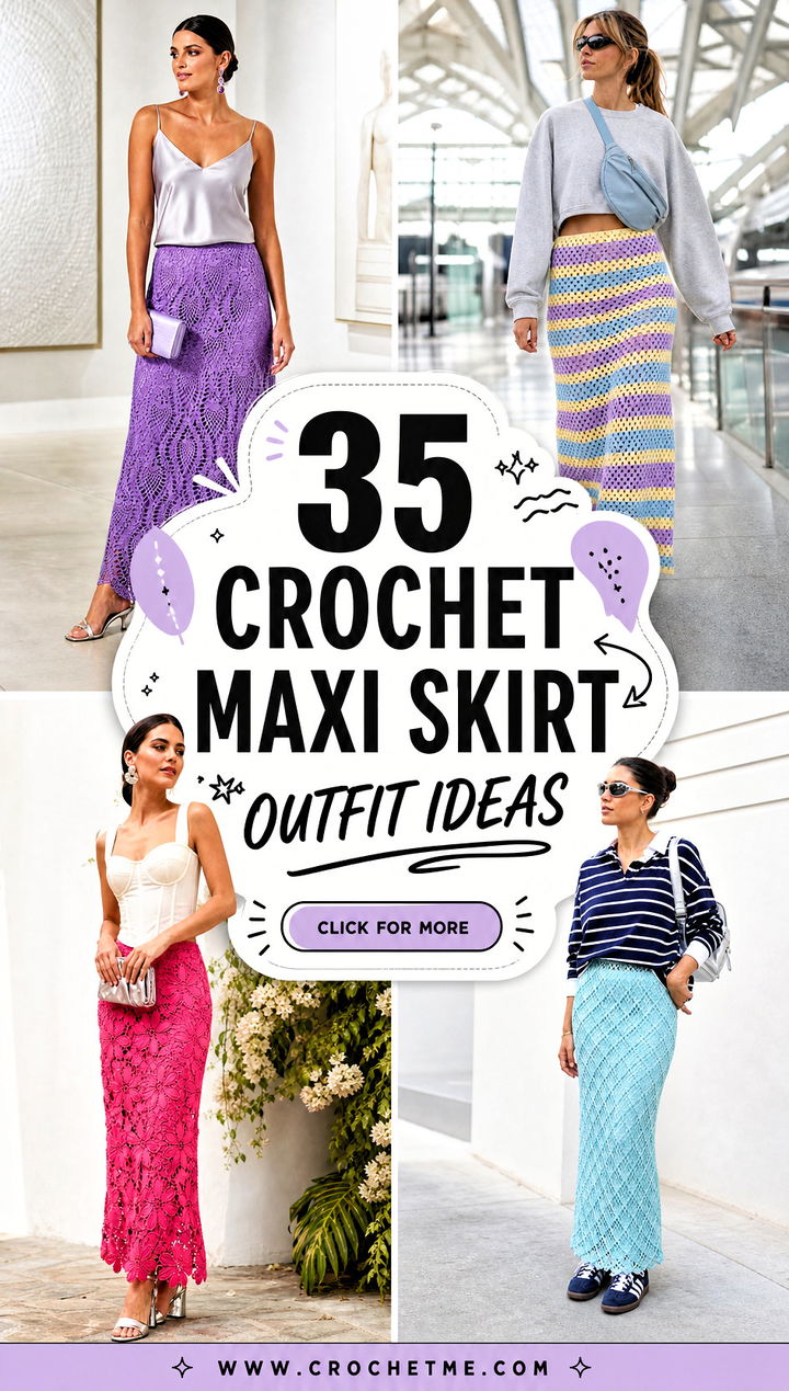 35 crochet maxi skirt outfit ideas - 35 crochet maxi skirt outfit ideas