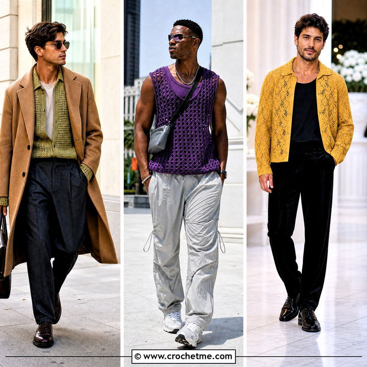 35 Crochet Mens Shirt Outfit Ideas for Easy Summer Style