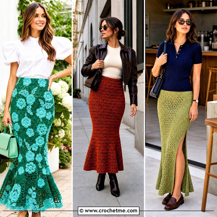 35 Crochet Mermaid Skirt Outfit Ideas for Magical Festival Style