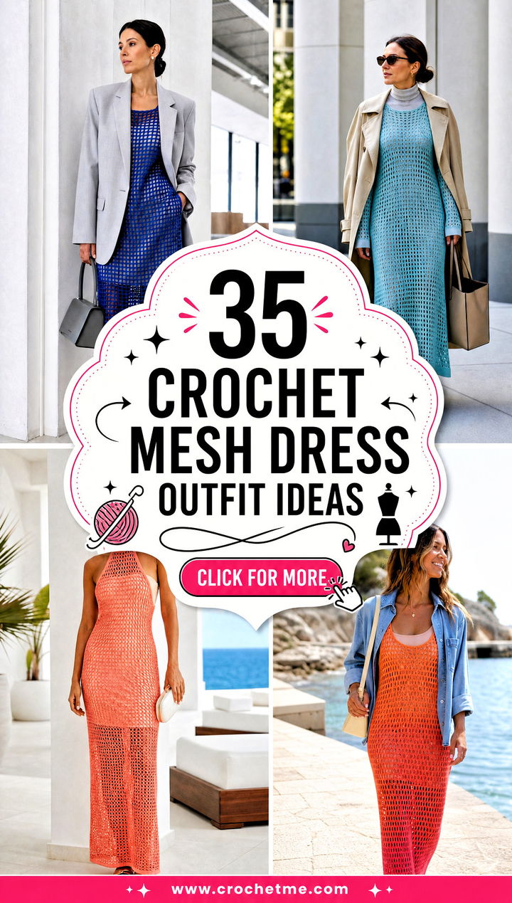 35 crochet mesh dress outfit ideas - 35 crochet mesh dress outfit ideas
